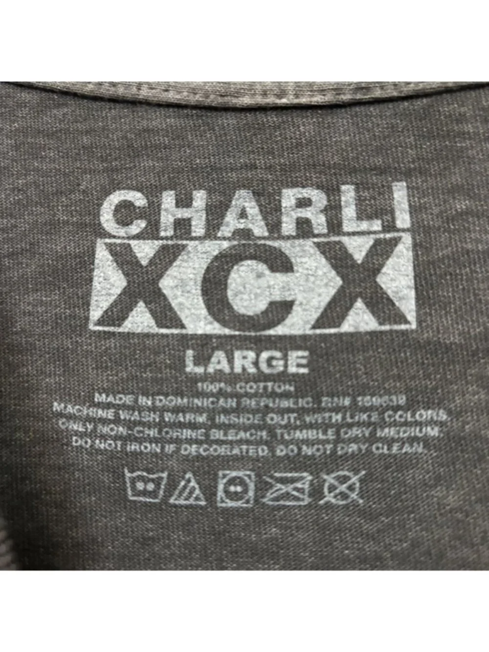 Charli and brat Spell Out Baggy Electro-Dance Popstar Tee L